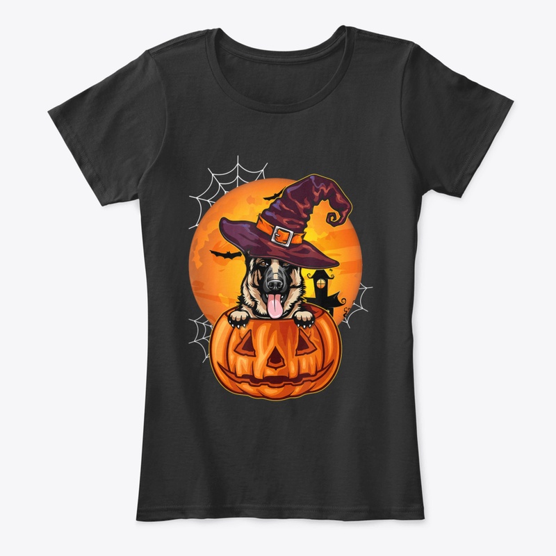 Funny German Shepherd Pumpkin Halloween 