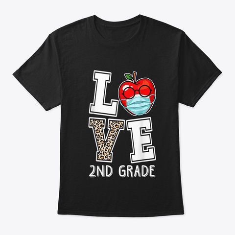 Love 2 Nd Quarantine Teacher Gifts For Wo Black áo T-Shirt Front