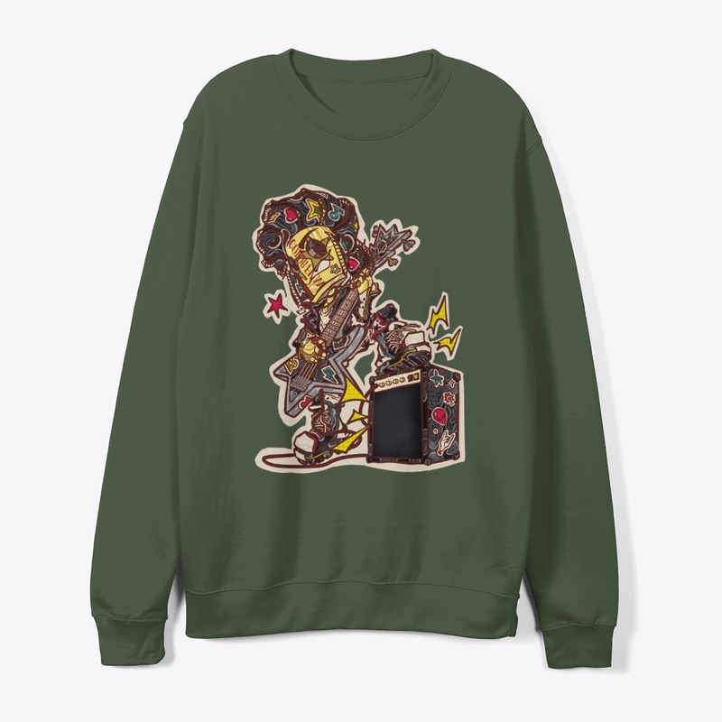 Rock Guitar Sweatshirt | Blotchbit