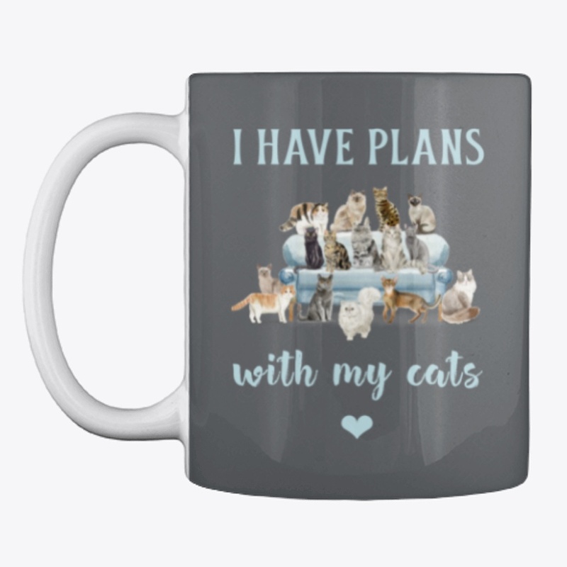 I Have Plans with My Cats Design | Tee