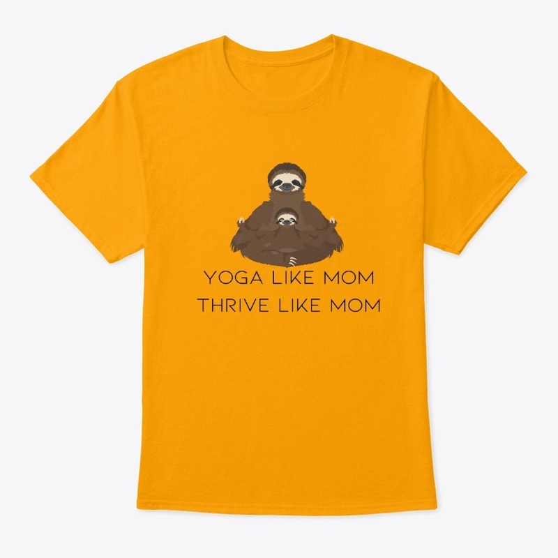 Sloth Family Doing Yoga
