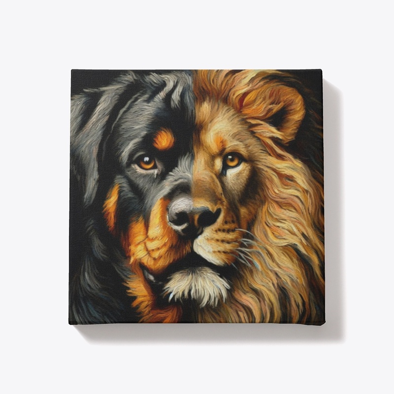 Rottweiler as a Lion