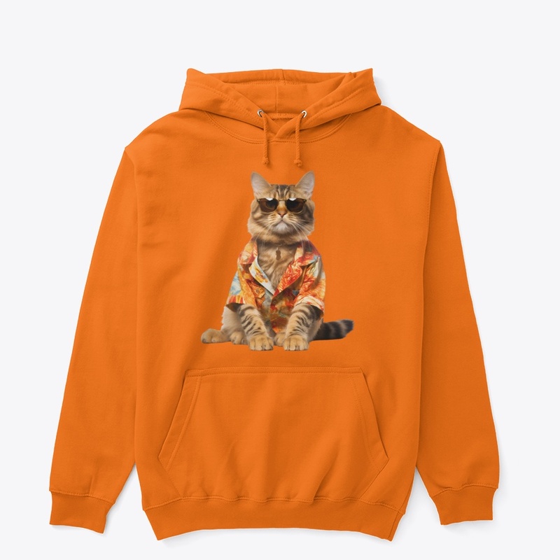 Gang Cat Unisex Pullover Hoodie