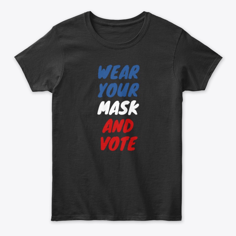 Vote Wear Your Mask And Vote Usa Flag Co