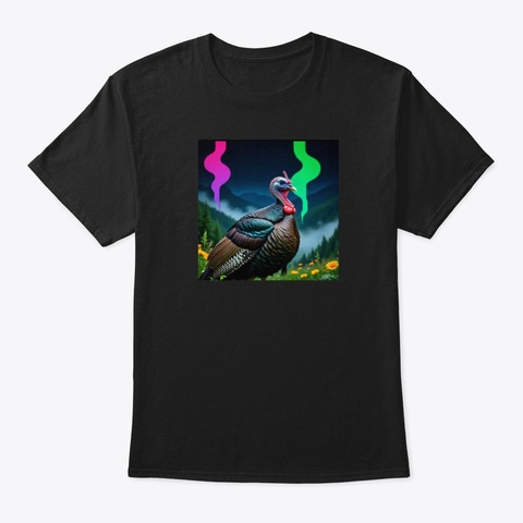 Turkey Black T-Shirt Front