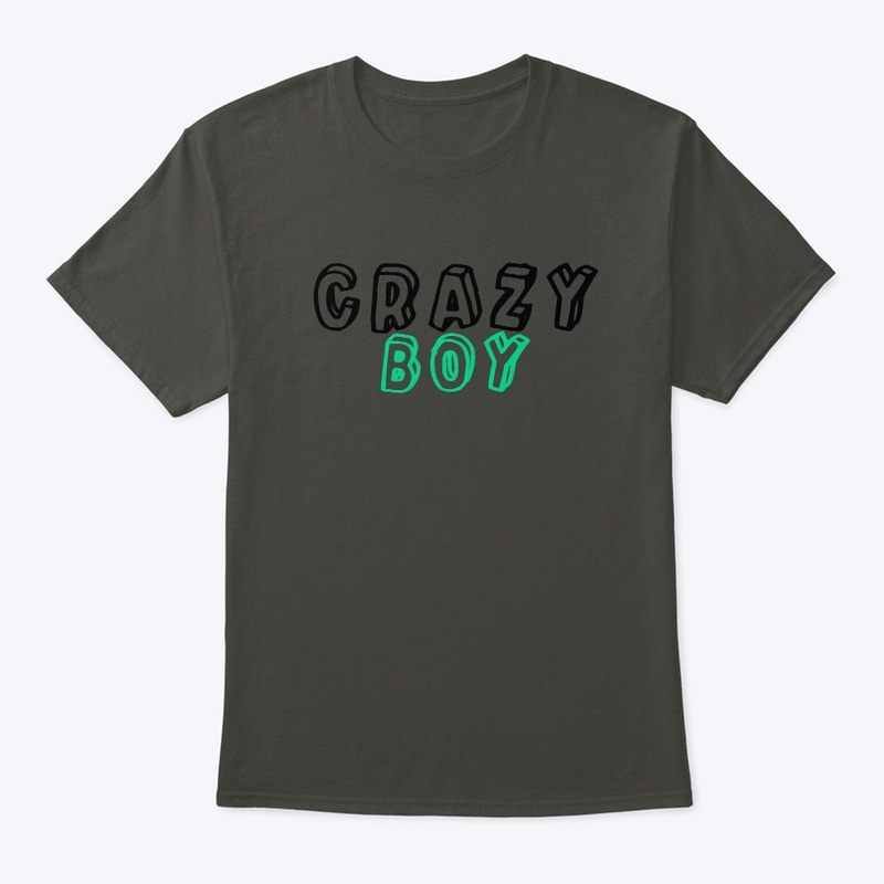 Crazy boy printed round neck t shirt 
