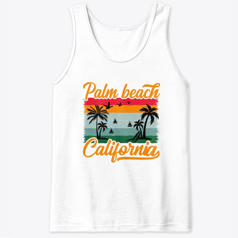 Palm Beach California  Summer T Shirt 