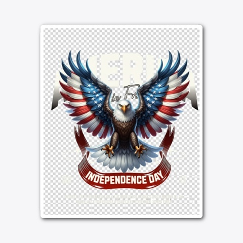 American Freedom Eagle Standard Maglietta Front