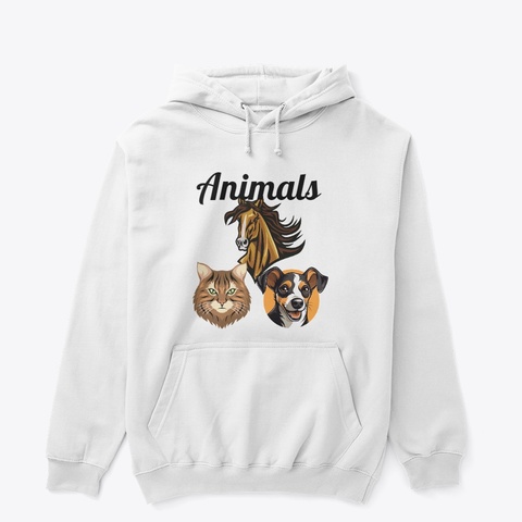 Animals White Kaos Front