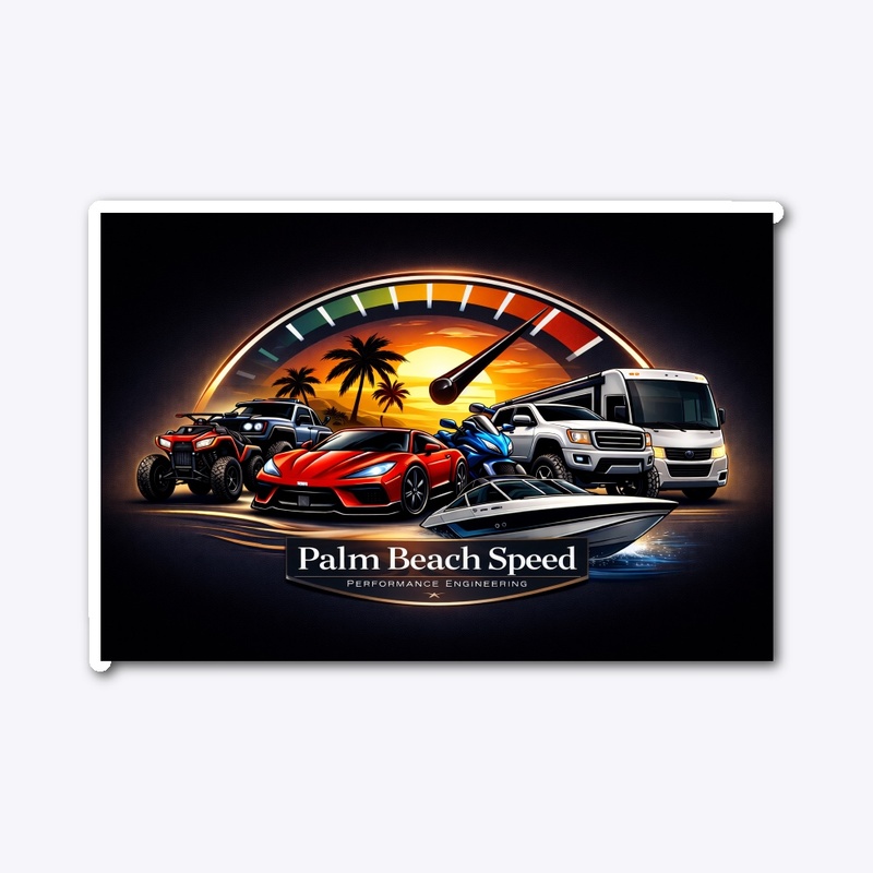 Palm Beach Speed Stickers
