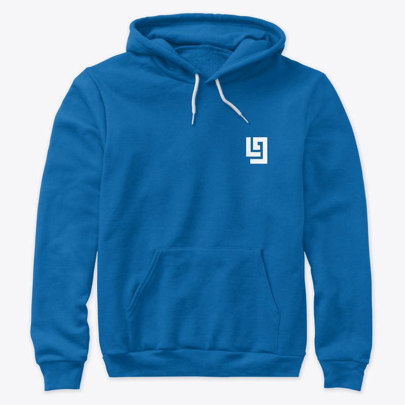 Sweat à capuche bleu
