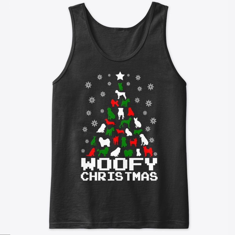 Woofy Christmas Dog Tree Slim Fit 