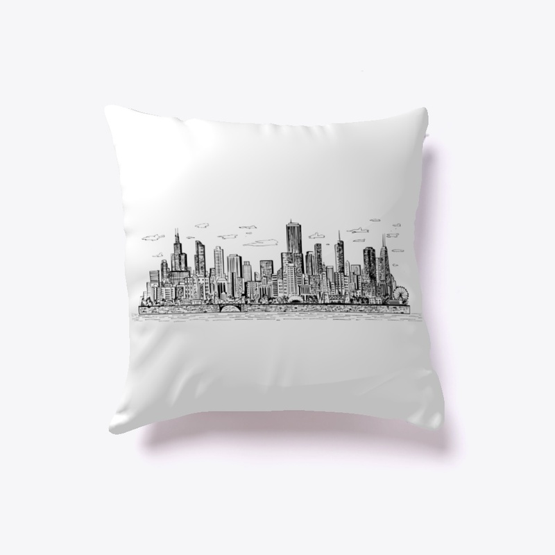 Chicago Buildings Pillow