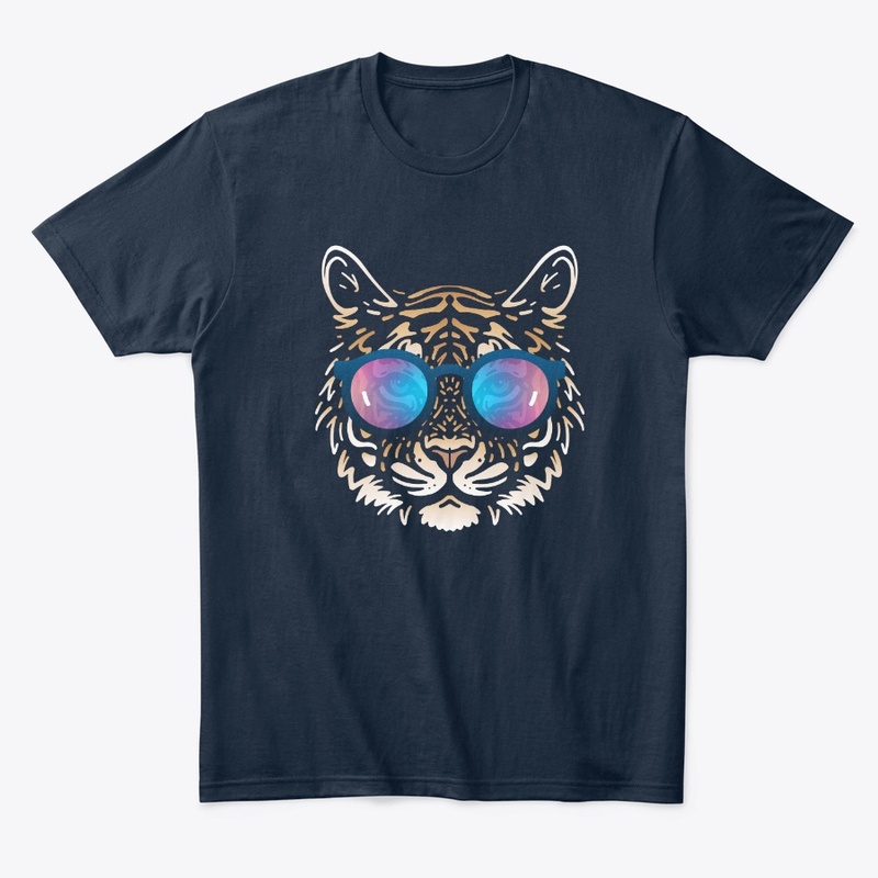 Cute Tiger in Sunglasses (Colored+sg06)