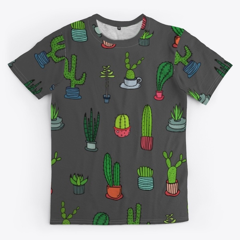 Cactus seamless pattern design