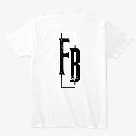 Flawless Bros Branded White T-Shirt Back