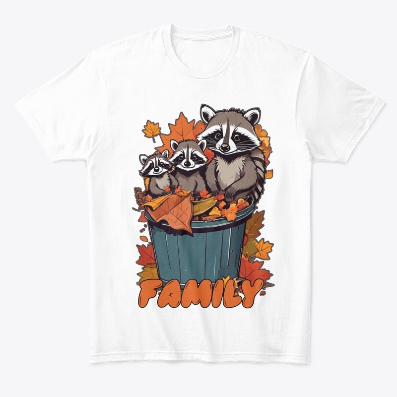 Autumn Trash Adventure - Raccoon Family