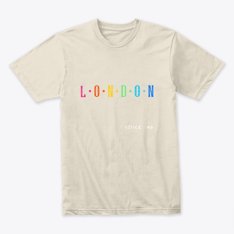 London Multicolor Letters Apparel Collec