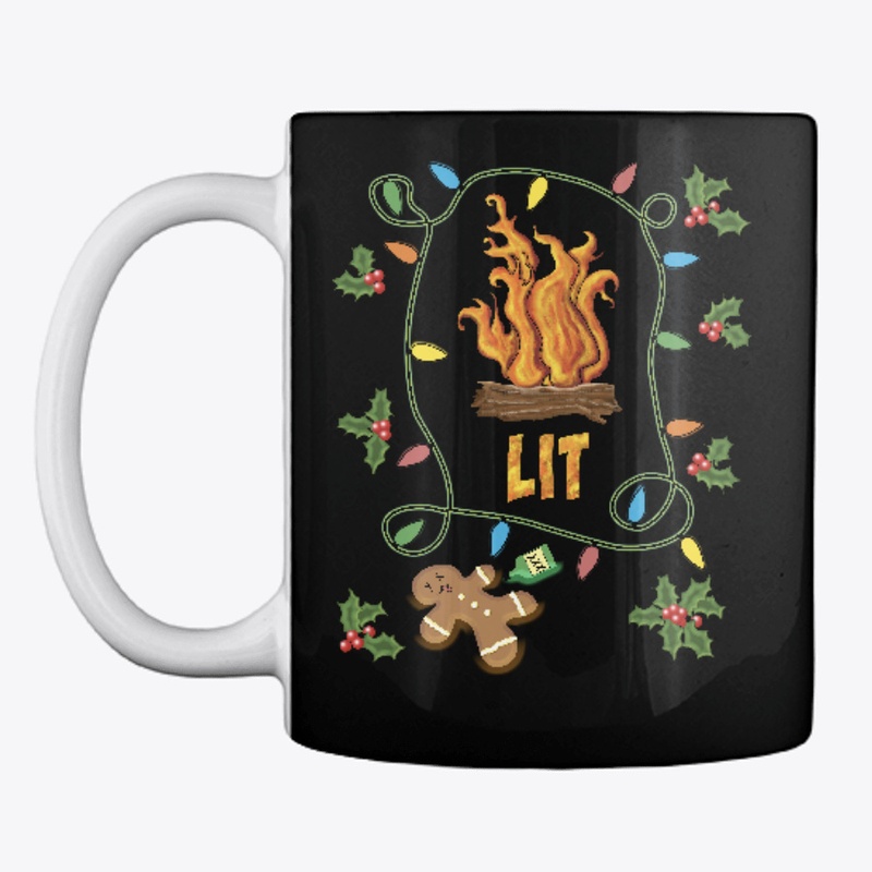 Lit. Funny Ugly Christmas Yule design.