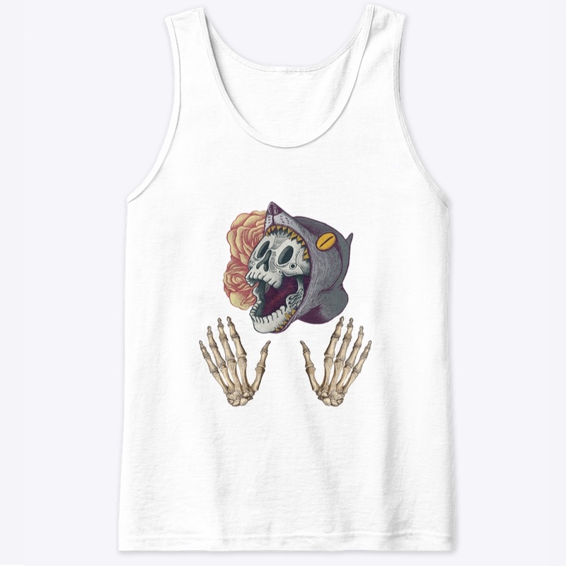 skull wolf bones hand halloween gift