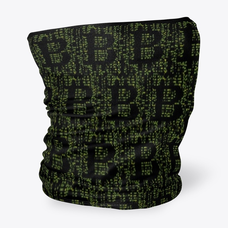 Bitcoin BTC Cryptocurrency Green Code