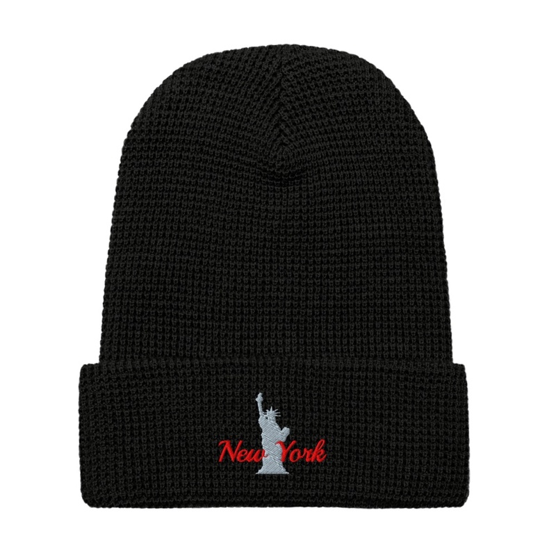 NYC Statue of Liberty Waffle Beanie