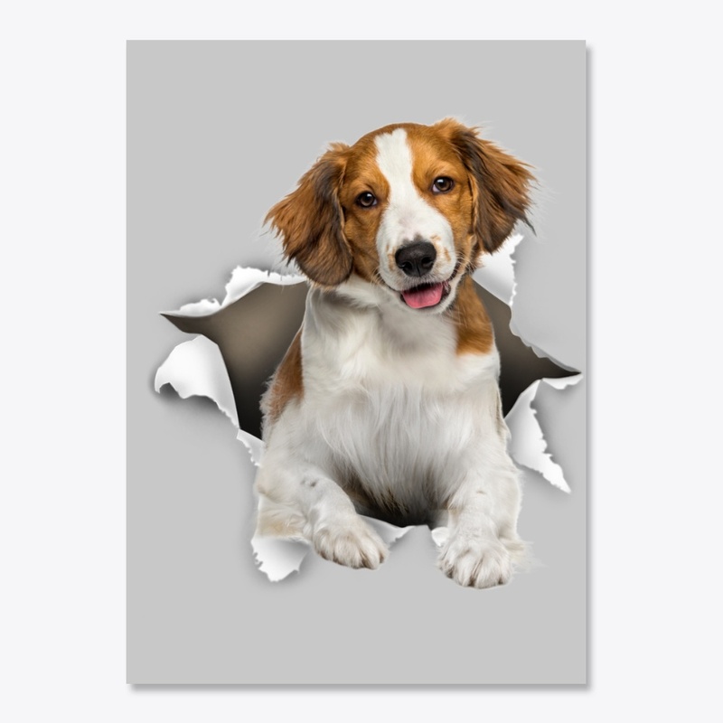 Kooikerhondje Torn Paper