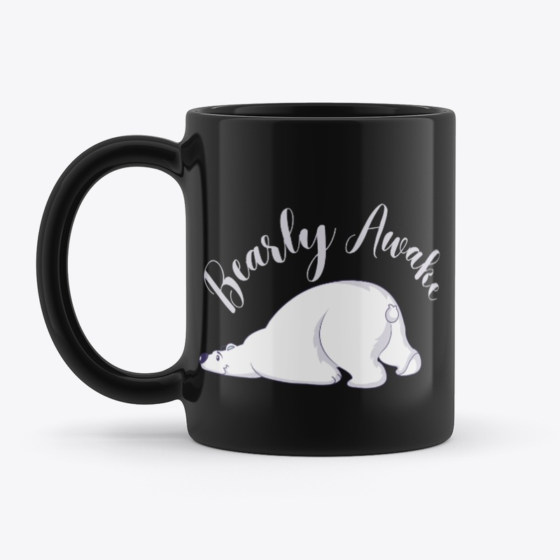 Cute Women's tees "Bearly Awake"