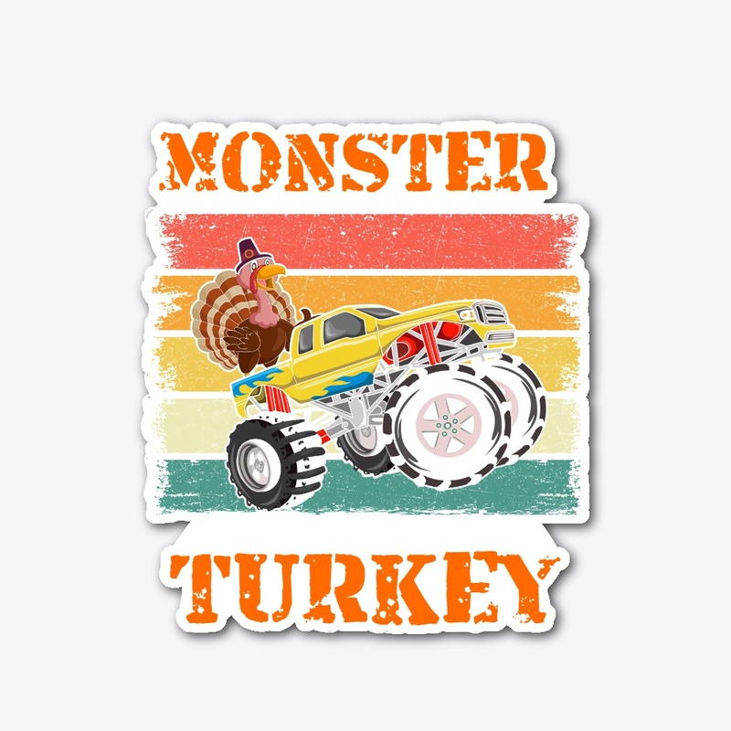 Monster Turkey Thanksgiving Day Tees