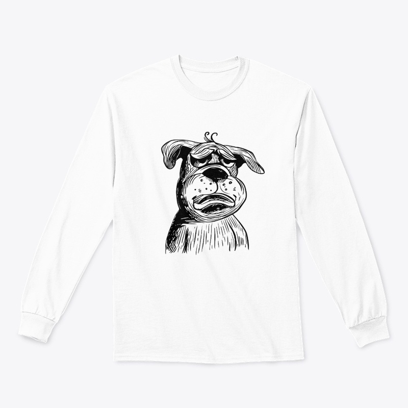 Bulldog Illustration - Funny Dog Design