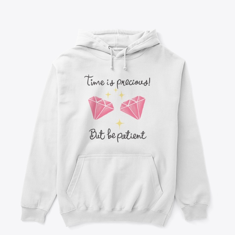 Time is precious Black (Pink Diamonds)