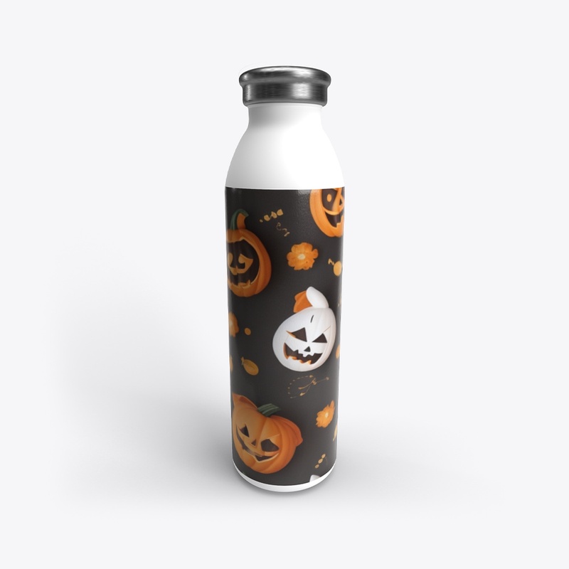 Halloween Orange and White Pumpkin 