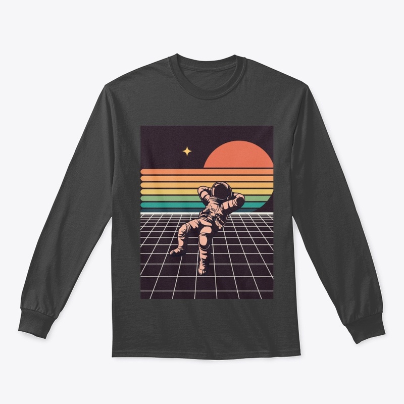  Retro Astronaut Colorful shirt