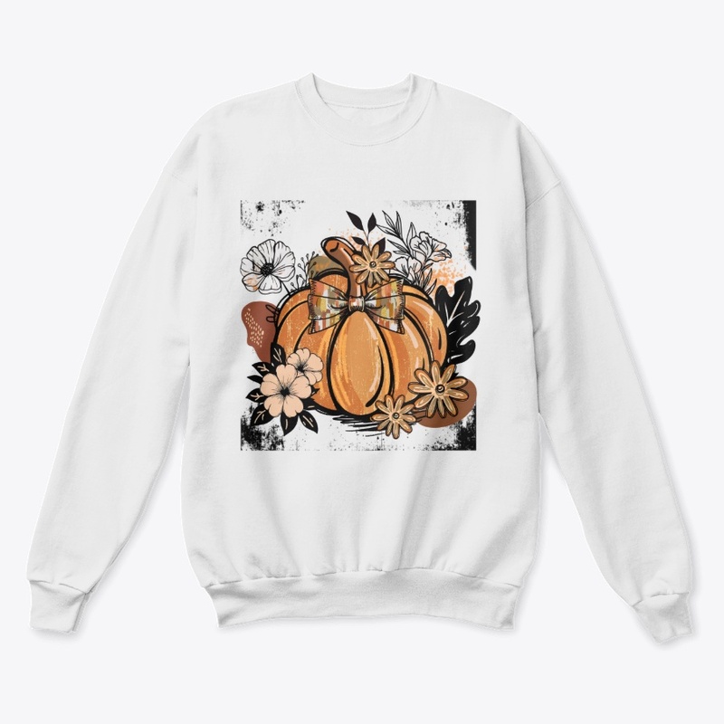 Floral Fall Pumpkin Vintage Autumn Shirt