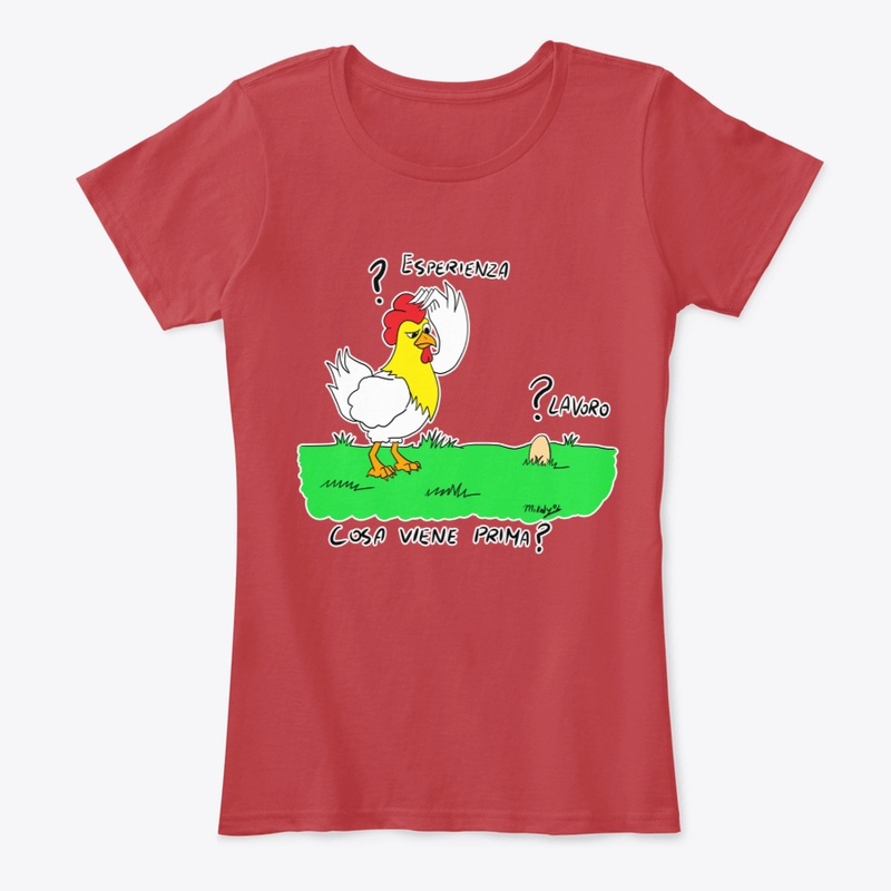 Female T-Shirt "Eterno quesito"
