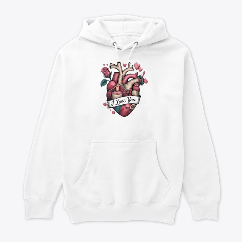 "I Love You" Artistic Heart T-Shirt
