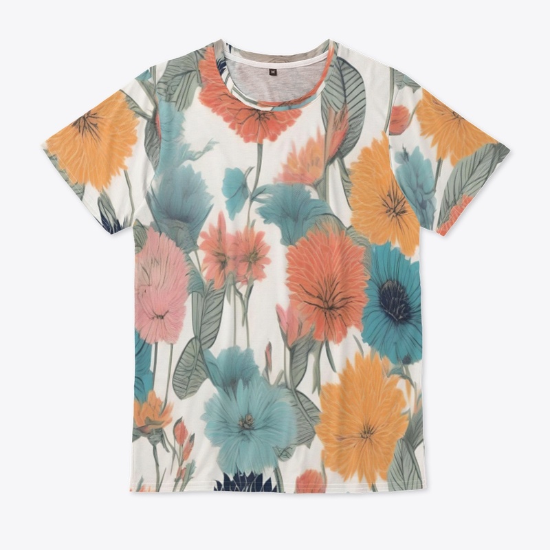 All-Over Floral Print T-Shirt