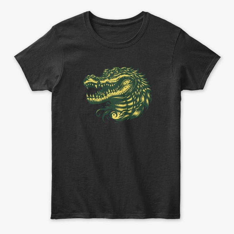 Angry Alligator Head Graphic