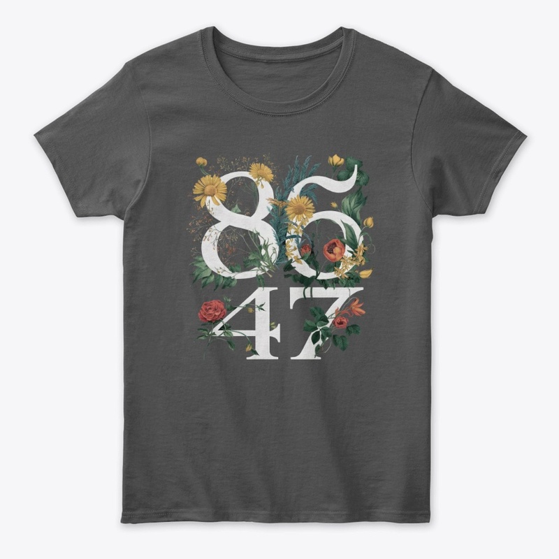 8647 Floral Typography Design
