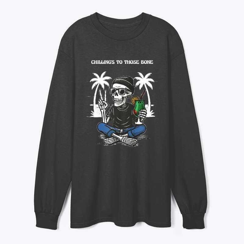 Chill Skeleton Tropical Vibes