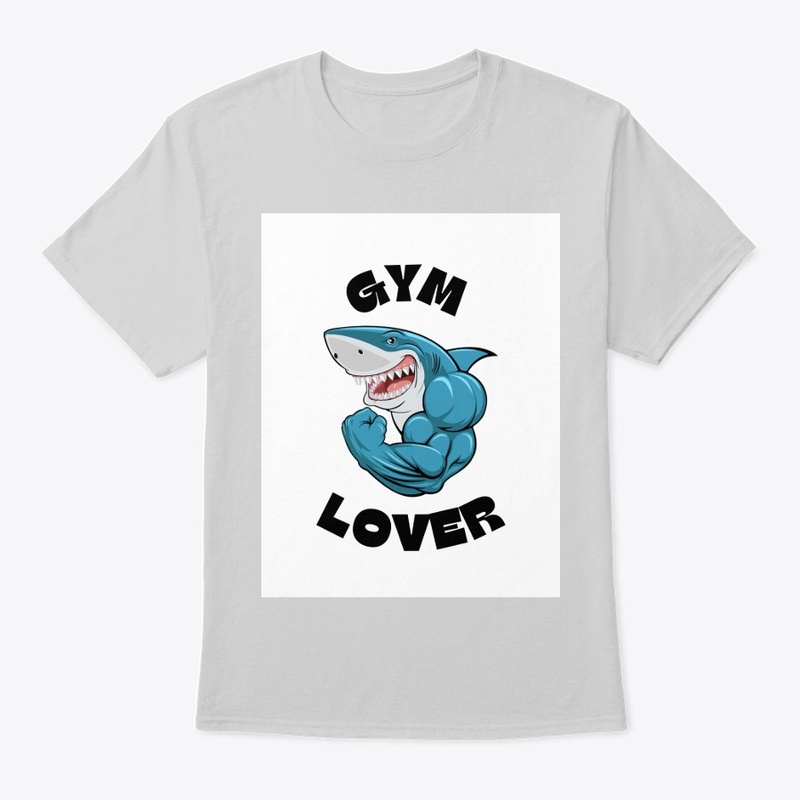 Blue Shark Gym Lover T-Shirt"