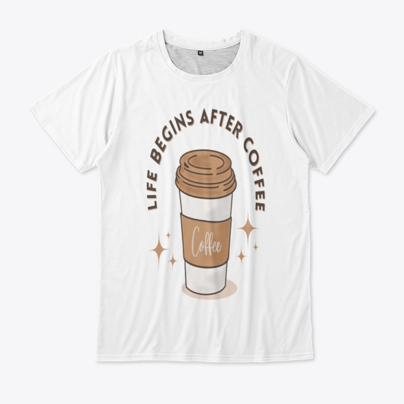 Morning routine with luxurious Tishirt 