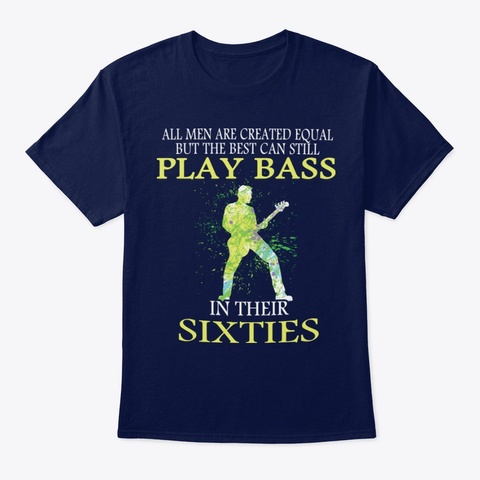 Equal Bass Sixties Men   Front Navy T-Shirt Front