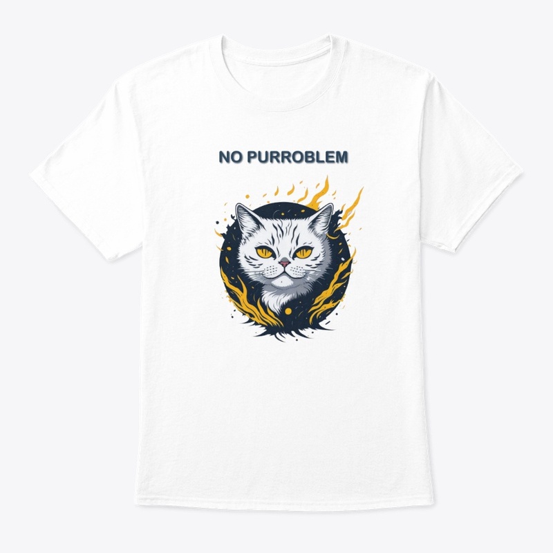 Cute Cat says No Purroblem
