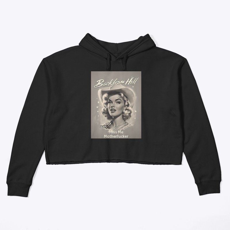 Back From Hell - Women's Crop Hoodie - Women's Crop Hoodie