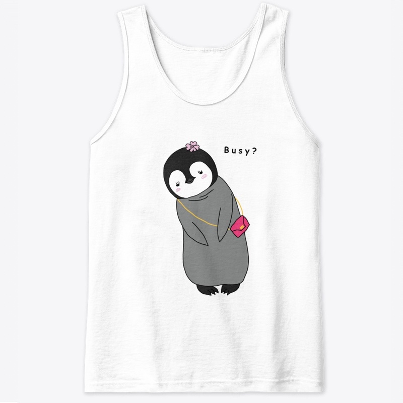 Busy? - Cute Baby Penguin Design