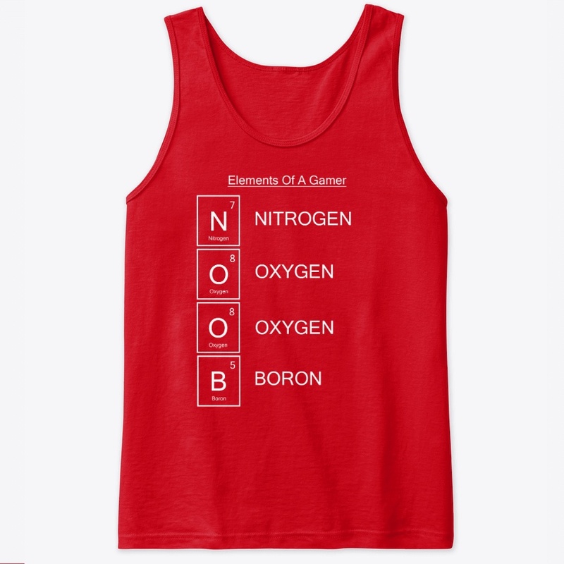 White Text Elements Of A Gamer