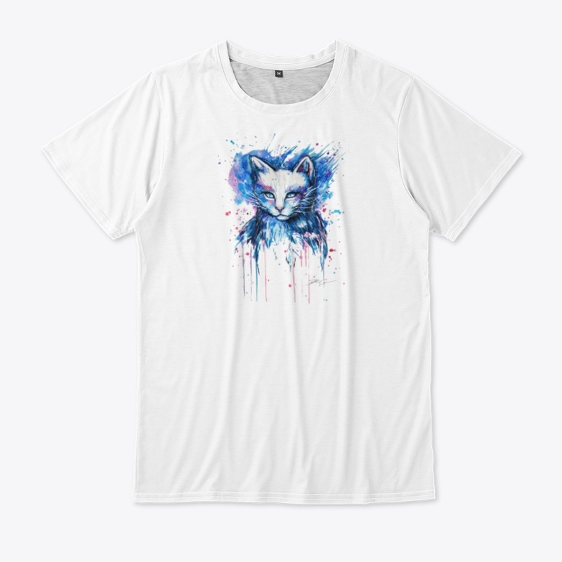 Custom Cute Cat Drawing T-Shirts