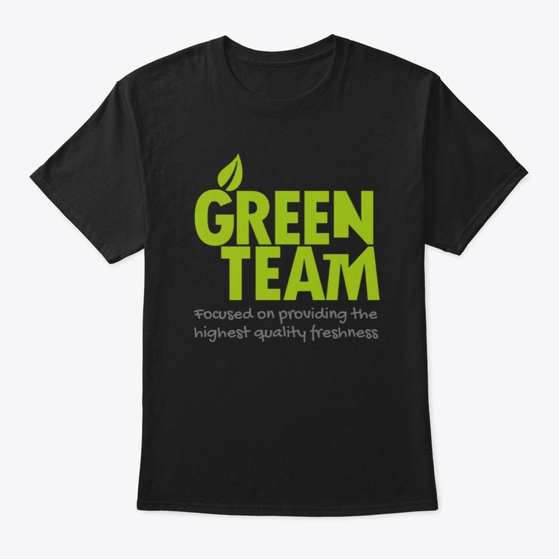Green print on Apparel