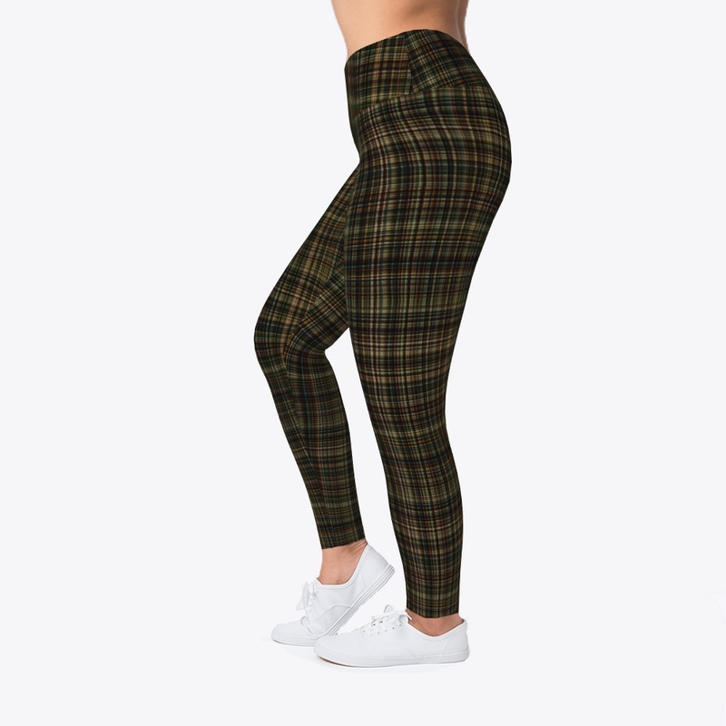 Plaid style leggings